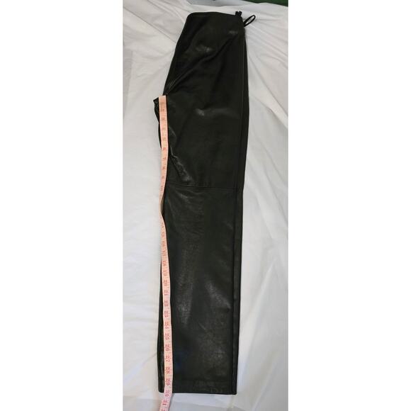 Hugo Buscati Collection Genuine Leather Pants Women's Size 6 Black Rock-n-Roll - Picture 4 of 5